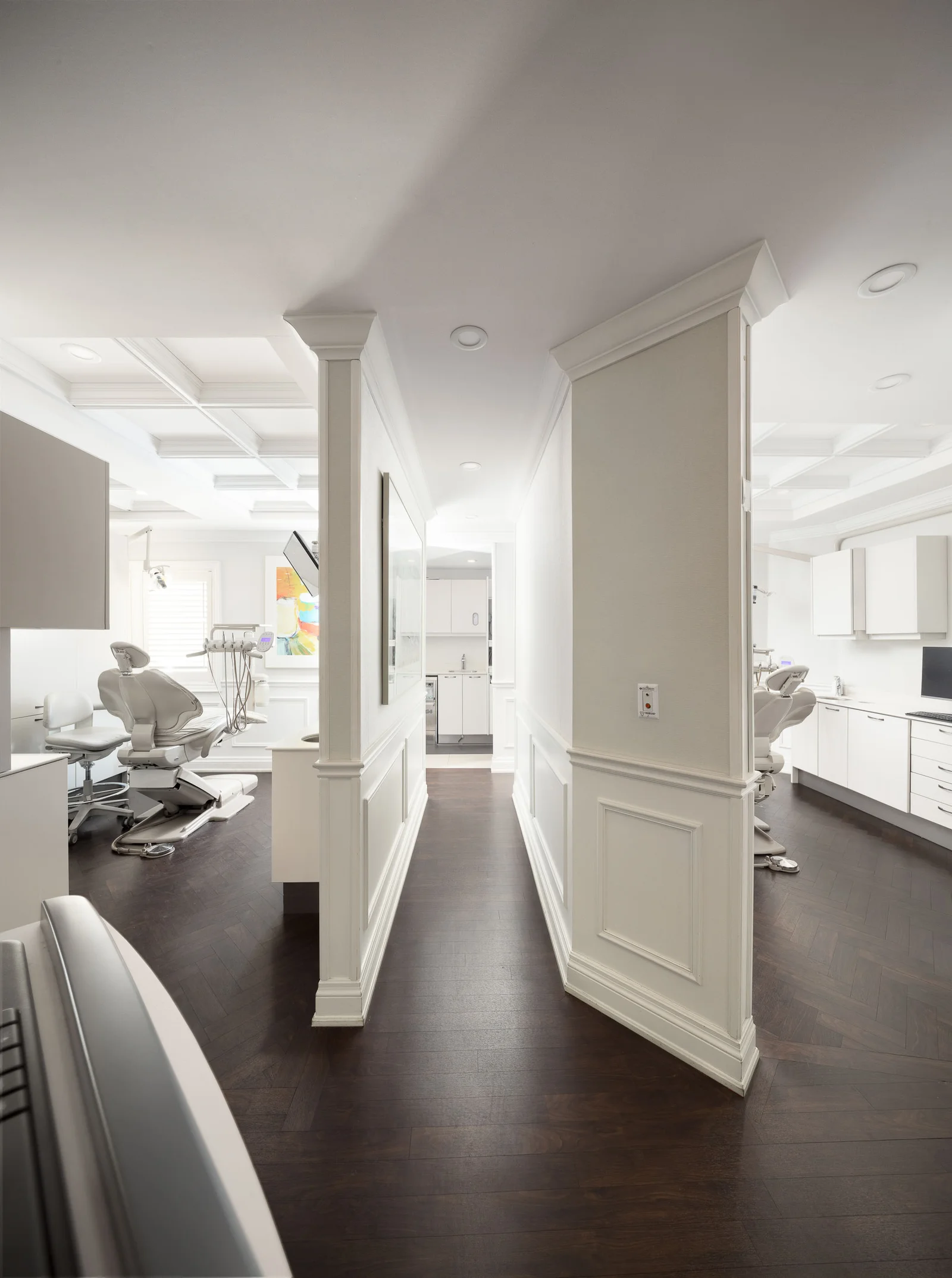 Century Stone Dental, Hamilton: operatory corridor.
