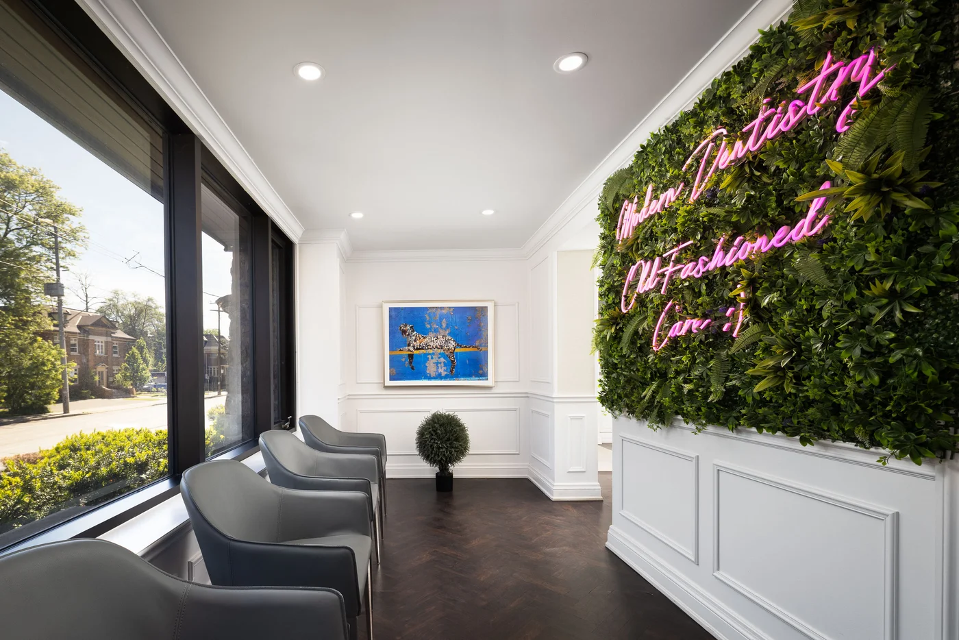 Century Stone Dental practice interior at 684 Main Street East, Hamilton.