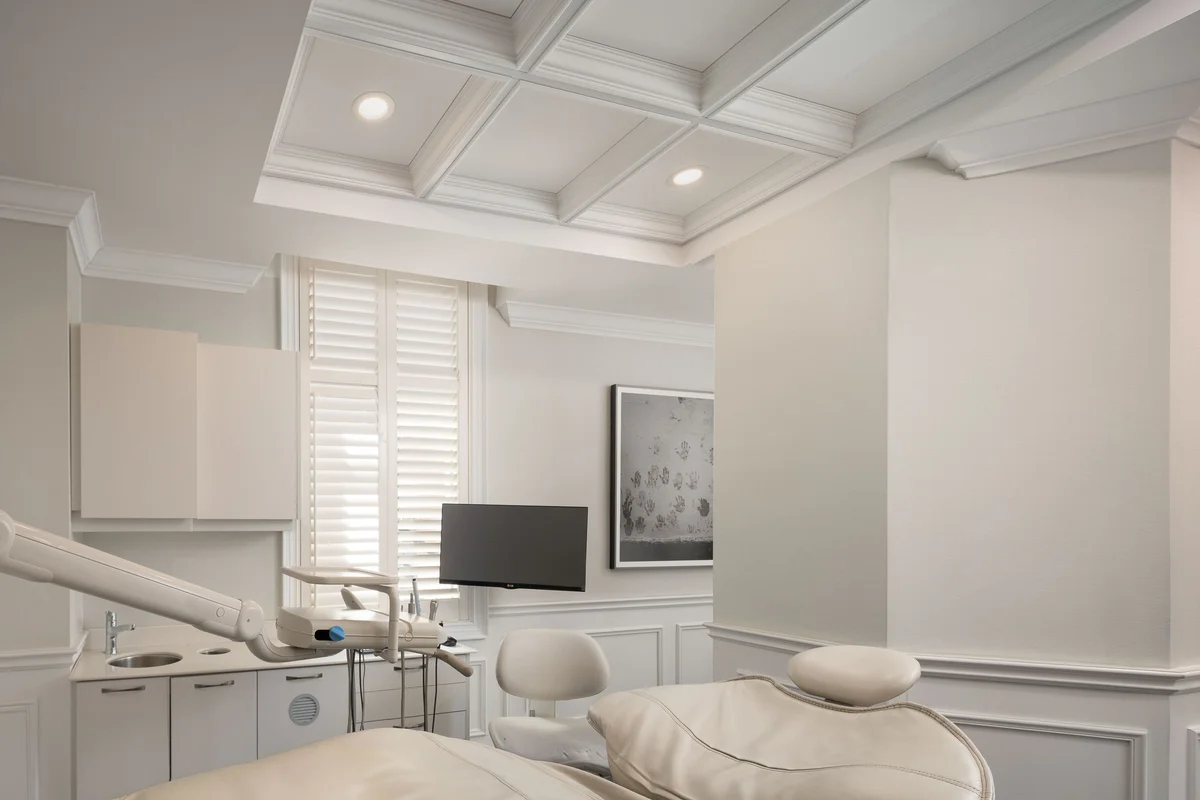 Century Stone Dental, Hamilton: treatment room shutters.