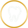 A tooth icon in a green circle.