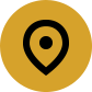 Black map location pin icon centered on a mustard yellow circular background, perfect for highlighting a Dentist in Hamilton.