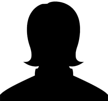 A silhouette of a woman's face.