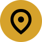 Black map location pin icon centered on a mustard yellow circular background, perfect for highlighting a Dentist in Hamilton.